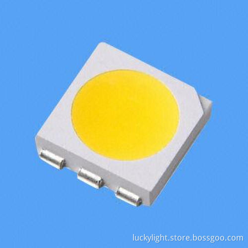 0.5W High-power LED with 5.0 x 5.0 x 1.3mm Small Size and 2.8/3.4/3.8V Forward Voltage